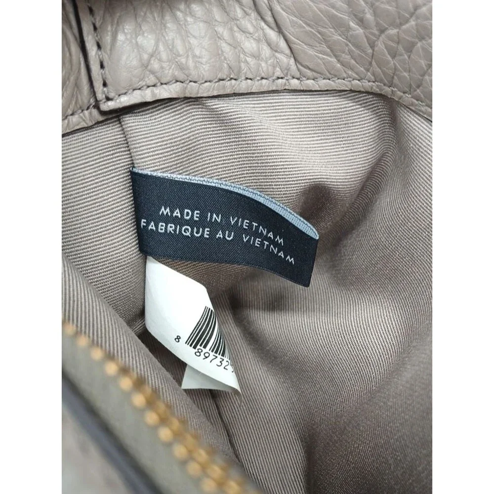 Marc Jacobs Recruit Nomad  Gray-Taupe Pebbled Leather Crossbody Bag-EUC - Picture 6 of 11